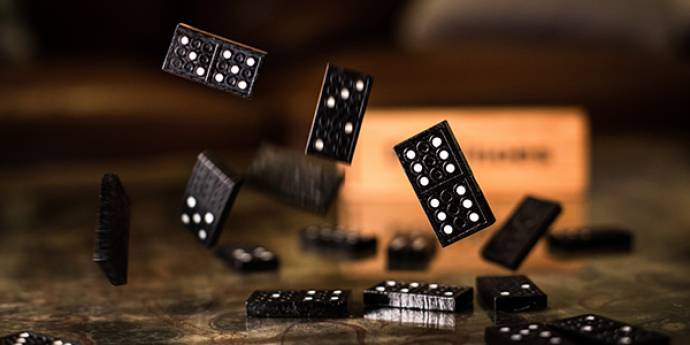 Dominoes falling