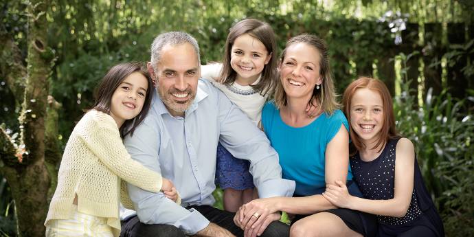 Photo of Warwick Tauwhare-George with his family